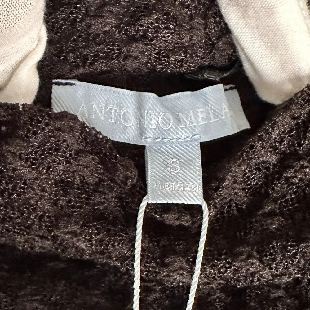 Antonio Melani Sheer Soft Stretch Long-Sleeve Top Size S -Layering Essential - Picture 4 of 10